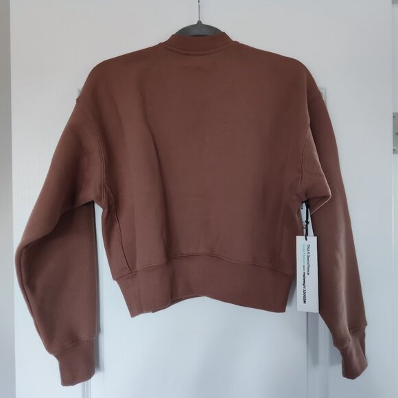 Aritzia Tna Cozy Fleece Boyfriend Cropped Crewneck, XXS - Picture 3 of 3